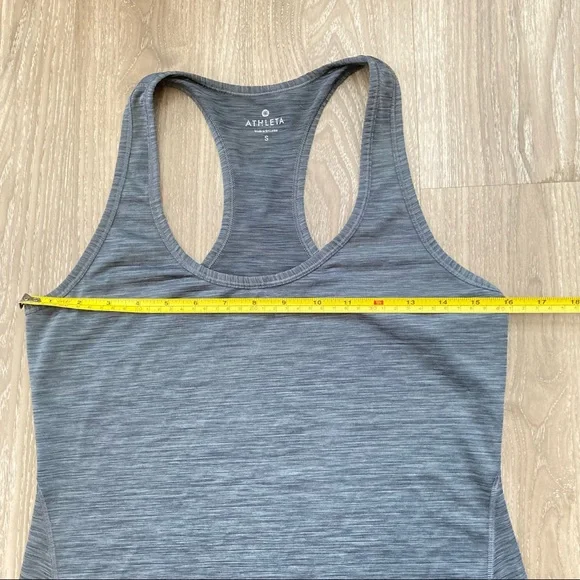 Athleta Racer Back Gray Tank Top. Small - Picture 6 of 7